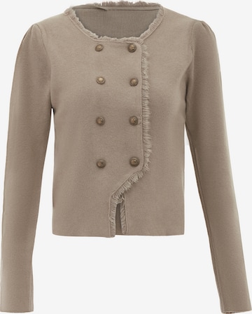 NAEMI - Casaco de malha em cinzento: frente