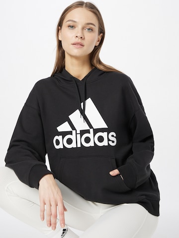 ADIDAS SPORTSWEAR Sport sweatshirt 'Essentials Big Logo French Terry' i svart