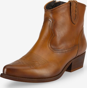 Felmini Wide Fit Stiefelette in Braun: Vorderseite