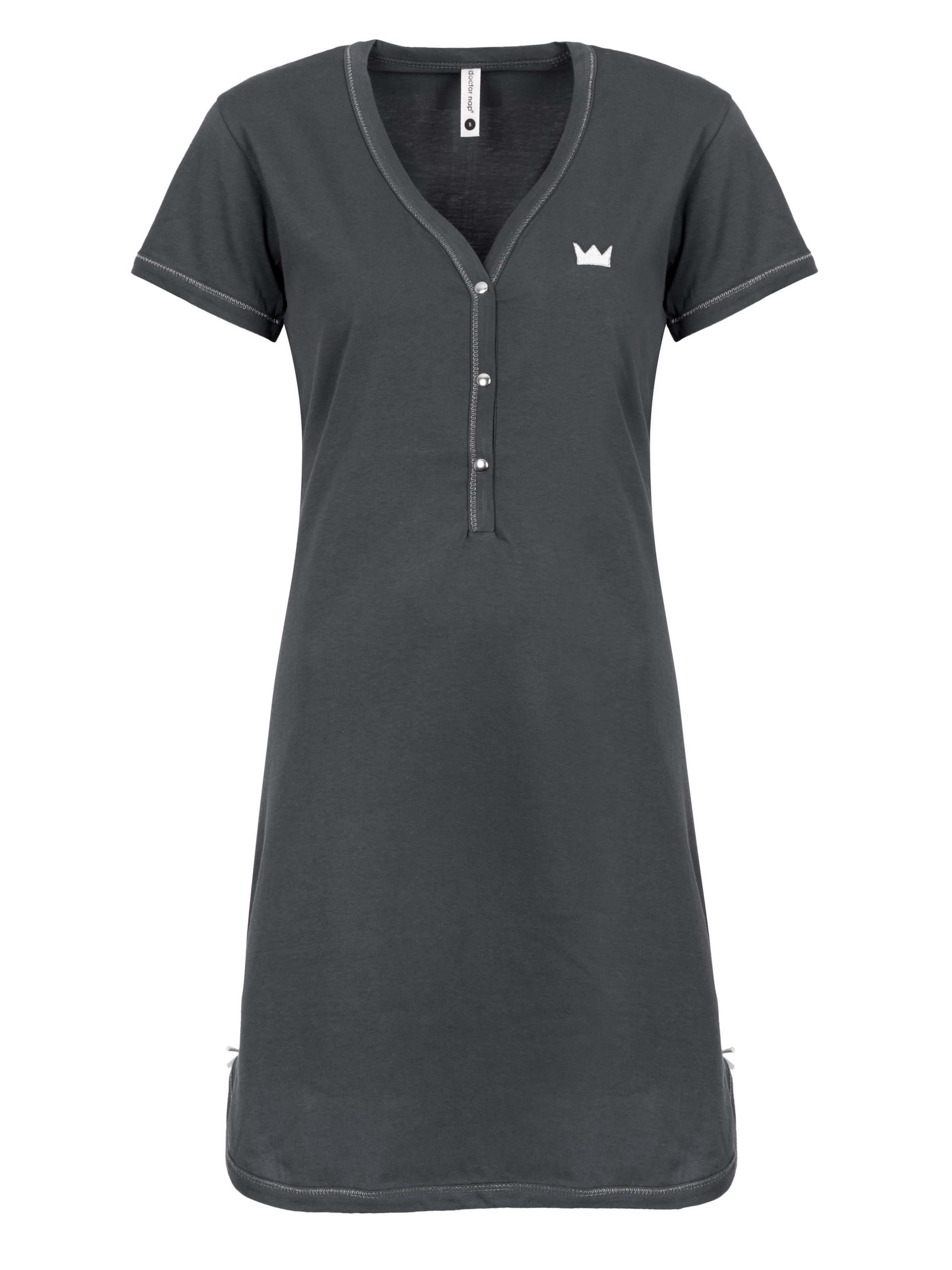 Doctor nap Nachthemd 'Doctor Nap'‌‌‌‌‌‌‌ in graphit, Produktansicht