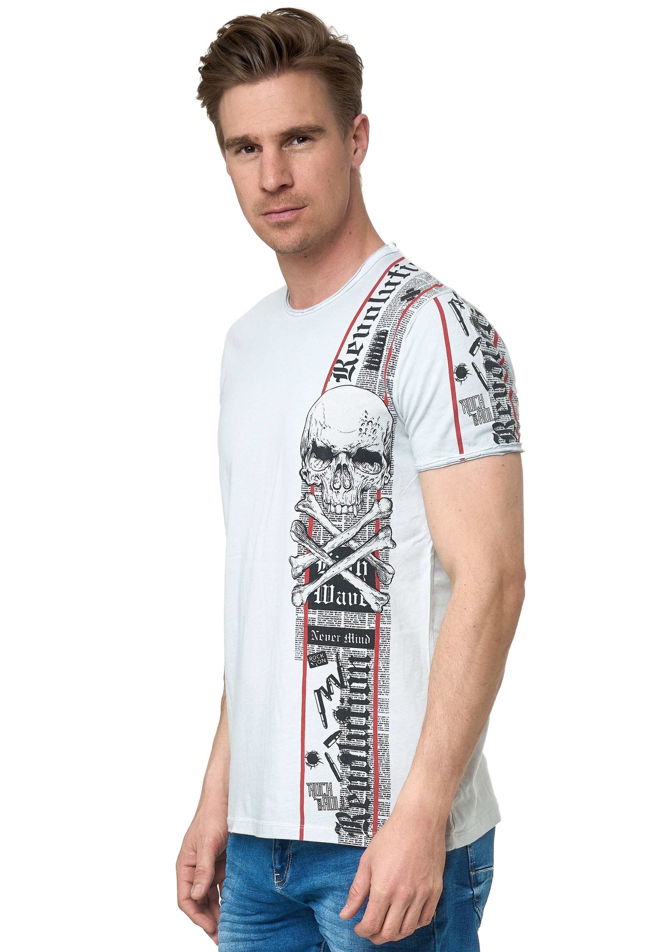 Rusty Neal T-Shirt in Grau: Vorderseite