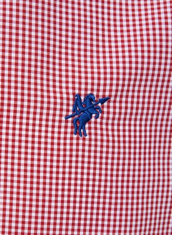 DENIM CULTURE Regular fit Button Up Shirt 'Arturo' in Red