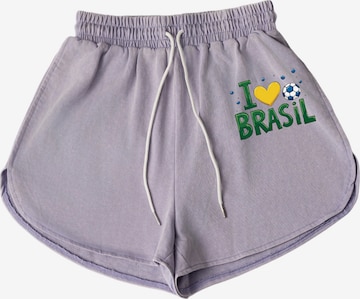GORHEY Pants in Purple: front