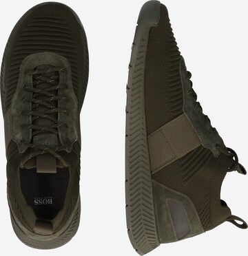 BOSS Black Sneaker 'Titanium' in Grün