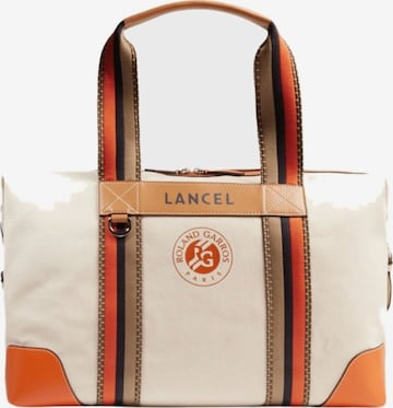 LancelRučna torbica 'Lancel Sac voyage Roland Garros Nat/Terre Battue Femme' - crna boja: prednji dio