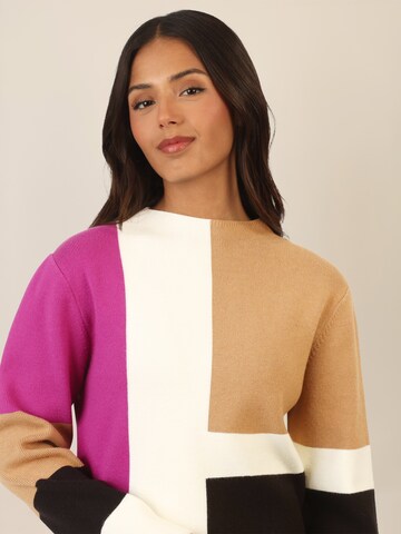 APART Strickkleid in Mischfarben