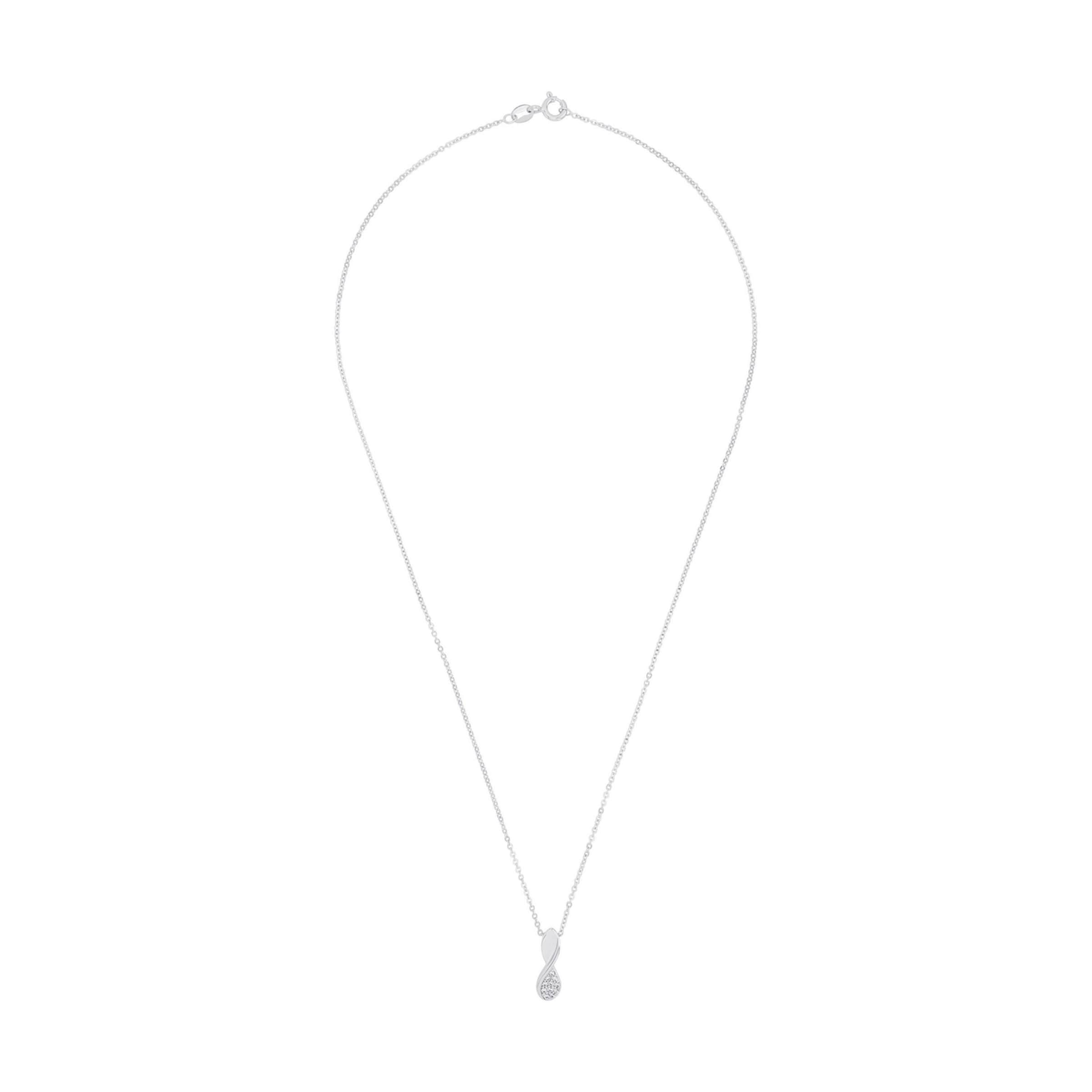 AMOR Necklace in Silver: front