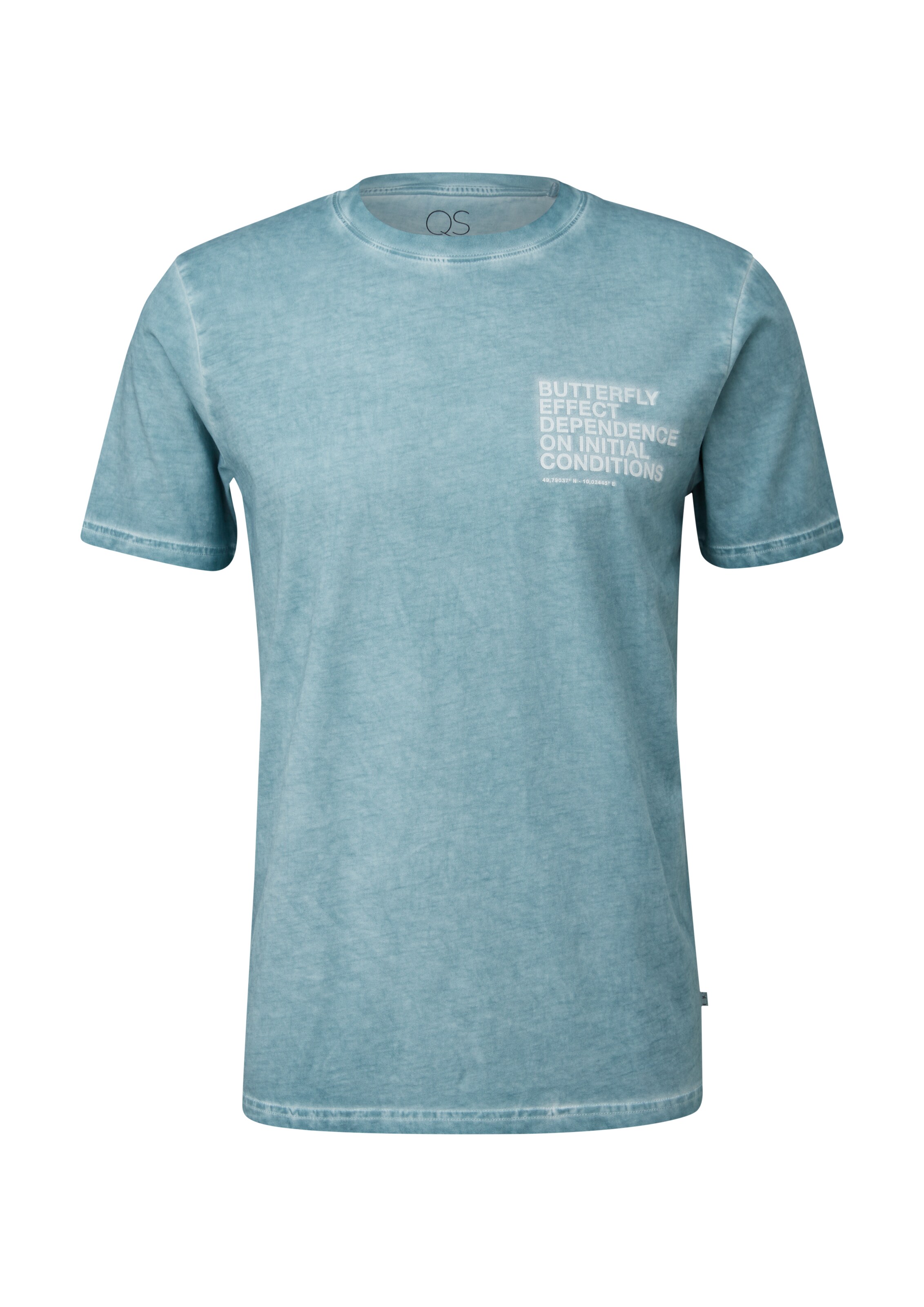 QS T-Shirt in Blau: Vorderseite