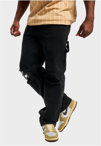 Karl Kani Loosefit Jeans in Zwart: voorkant