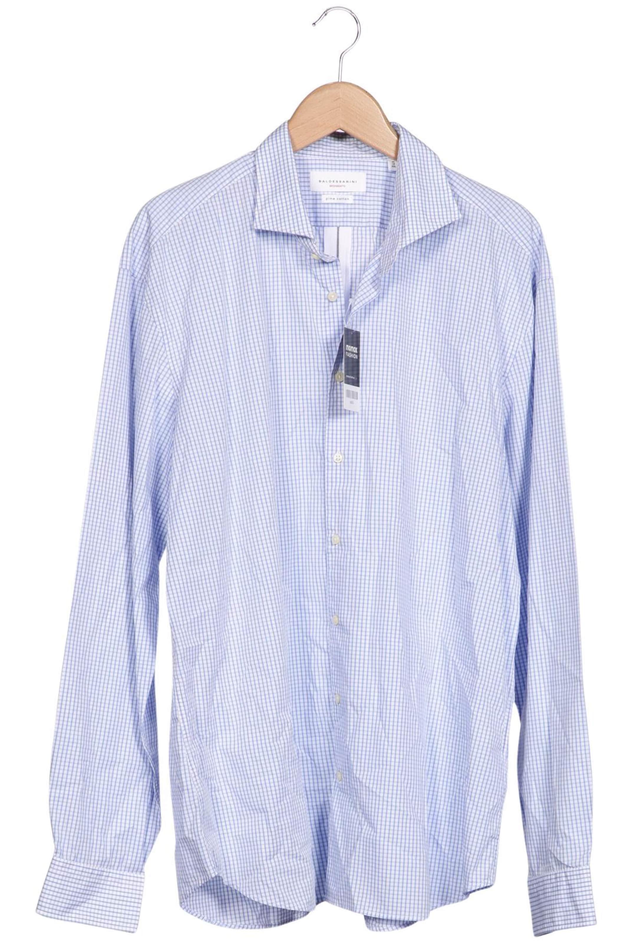 Baldessarini Button Up Shirt in XXL in Blue: front
