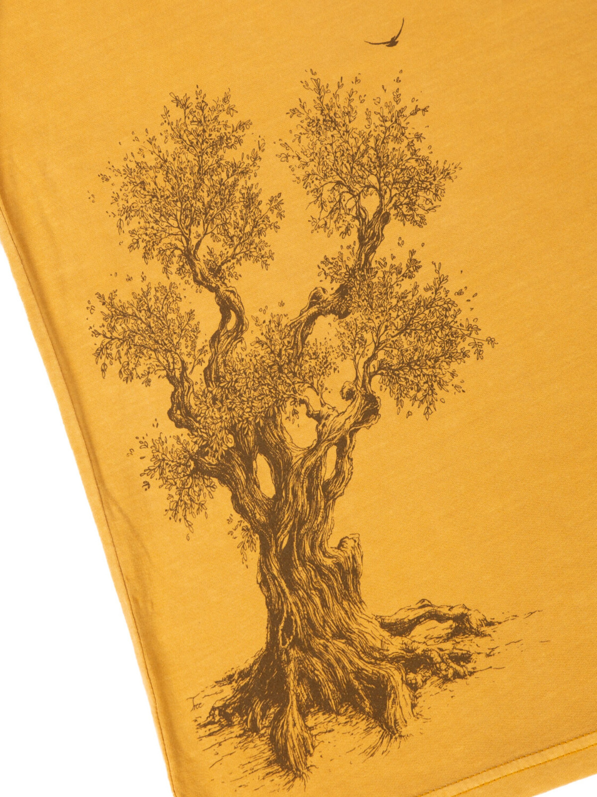 Life-Tree Shirt 'Fairwear Organic Olive Tree'‌‌ in Gelb