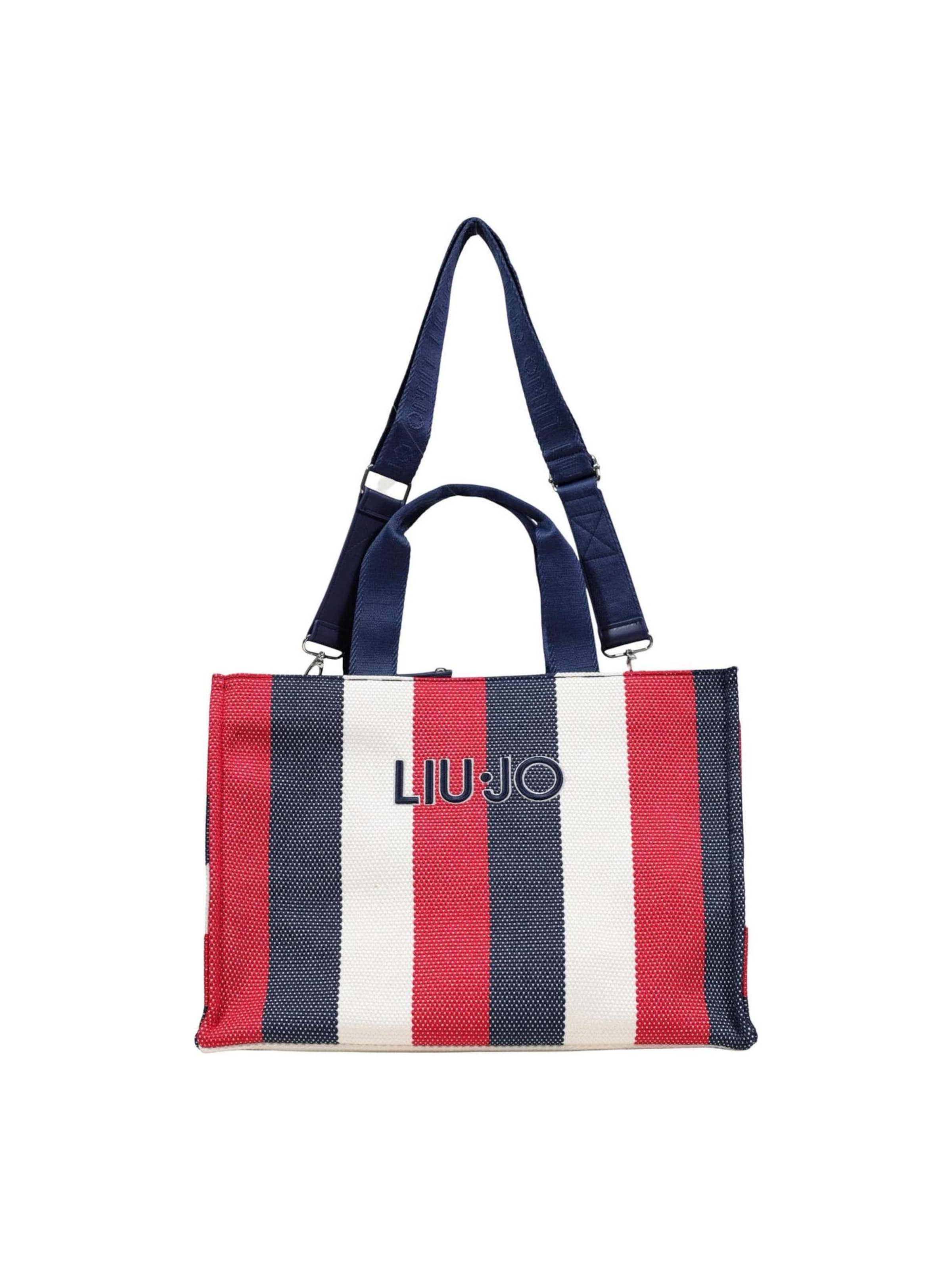 Liu Jo - Bolso de hombro 'L TOTE STRIPED CANVAS 2A6026 T2176' en rojo