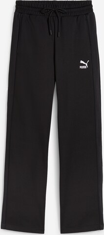 PUMA Wide leg Byxa 'T7' i svart: framsida