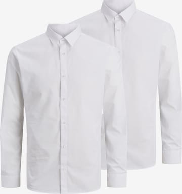 Chemise business 'JJJoe' JACK & JONES en blanc : devant