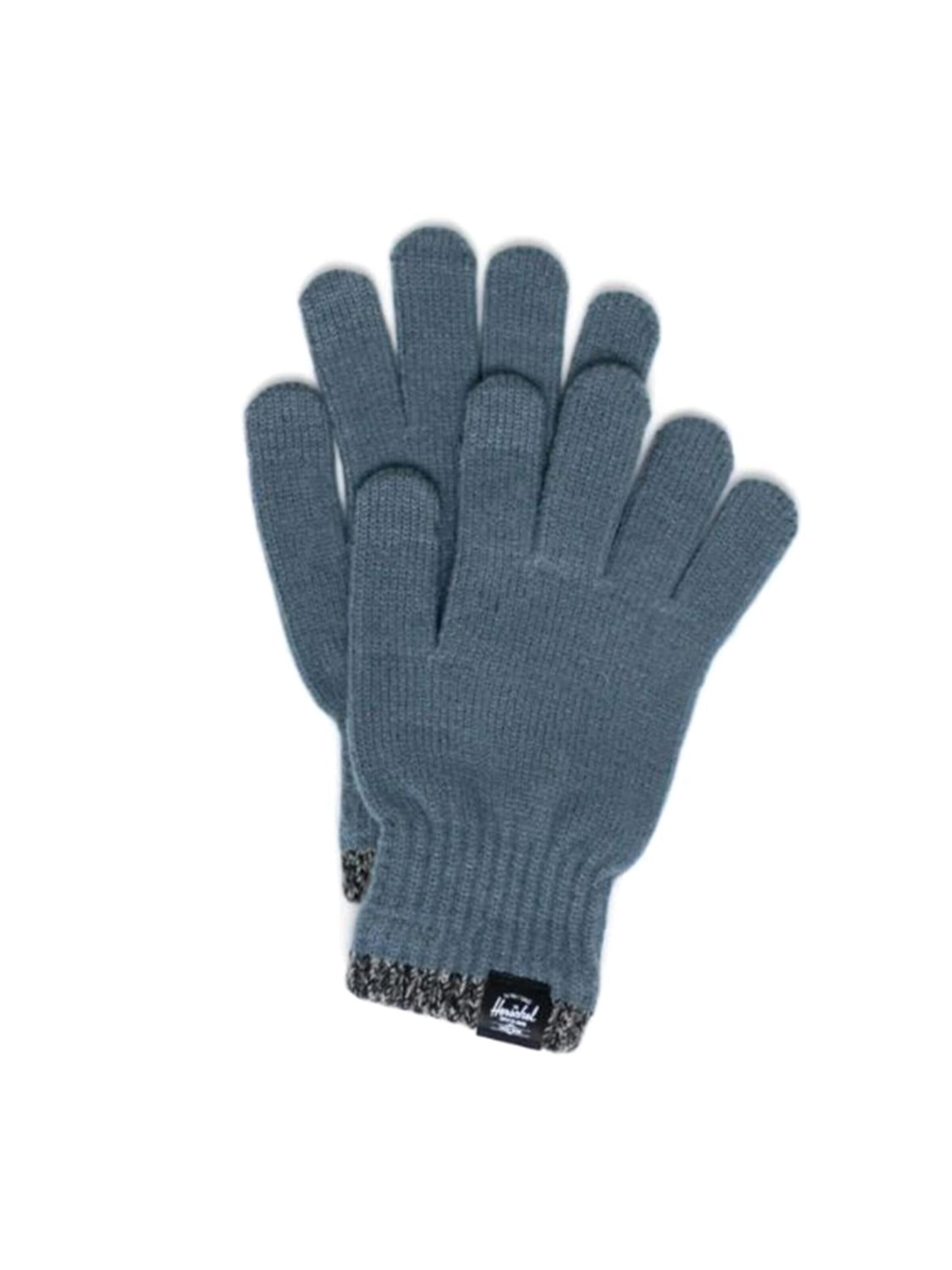 Herschel Vanter 'Elmer Gloves Stripe Steel Blue' i blå: forside