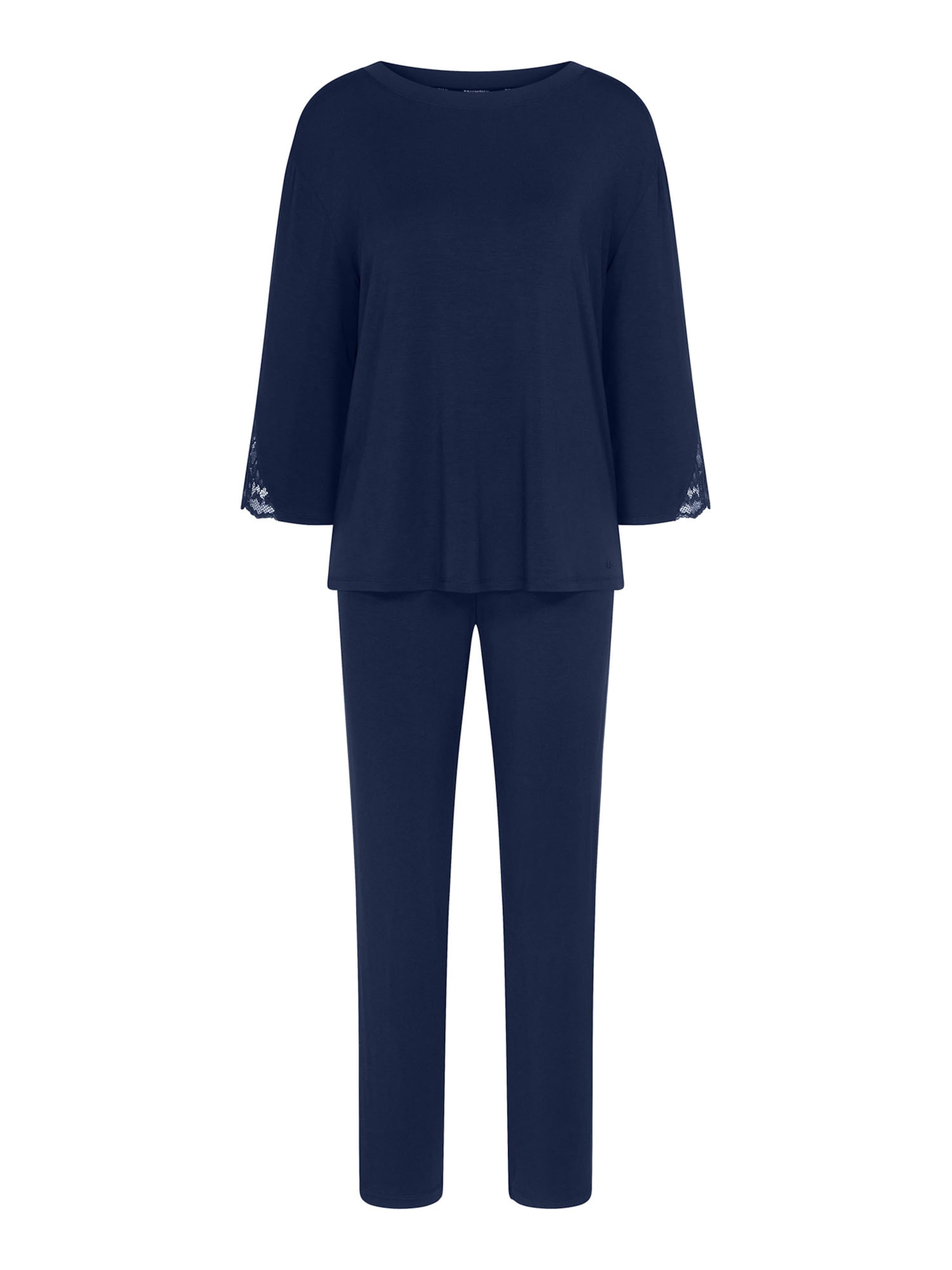 Pyjama ' Red Label Amourette ' TRIUMPH en bleu : devant