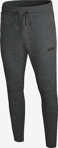 JAKO Tapered Workout Pants 'Premium' in Grey: front