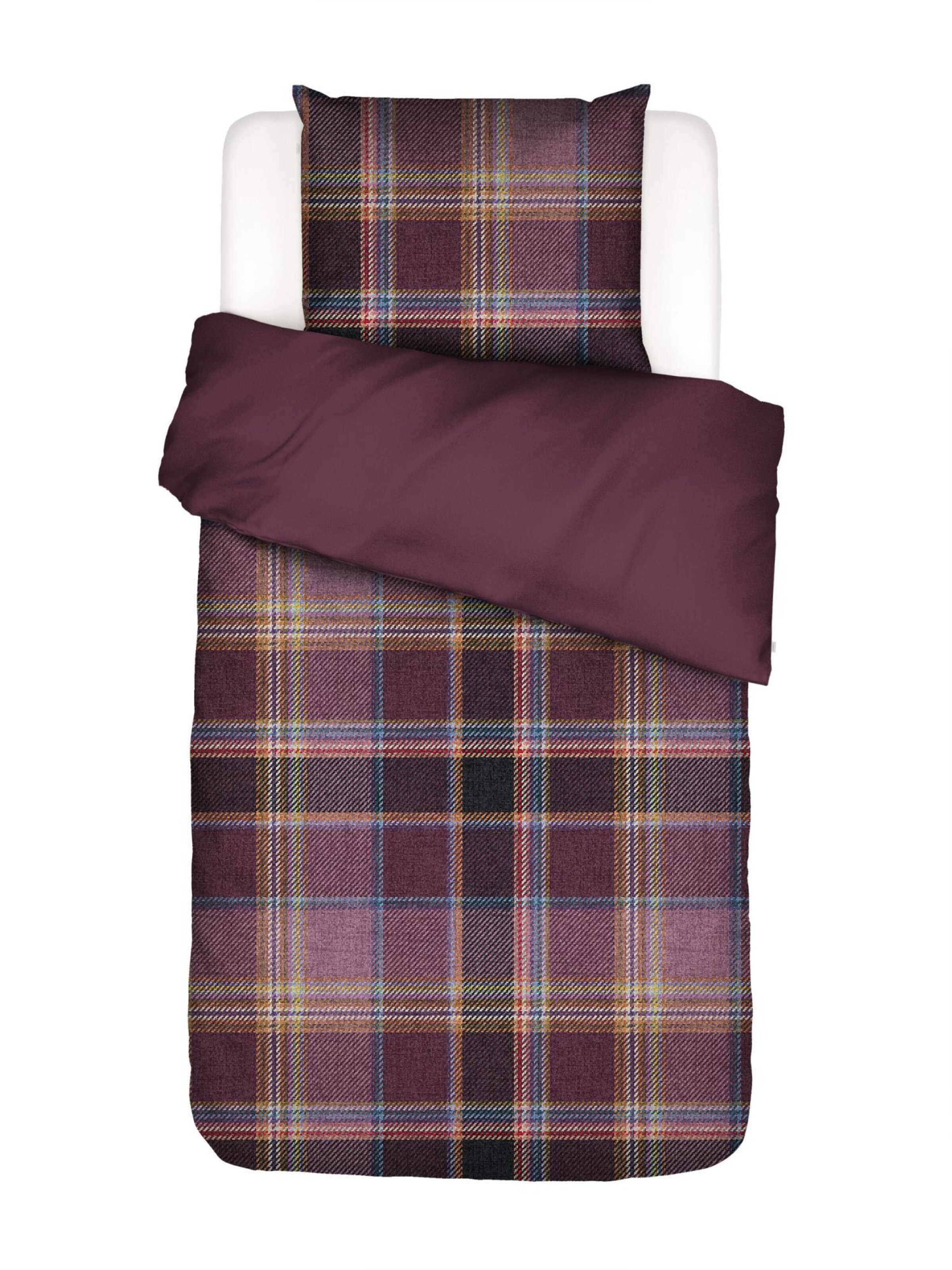 ESSENZA Duvet Cover 'Meau' in Purple: front
