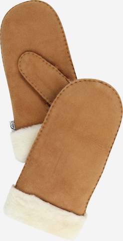 rosemunde Mittens in Brown: front