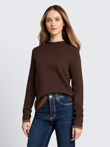 TOM TAILOR DENIM Trui in Bruin: voorkant