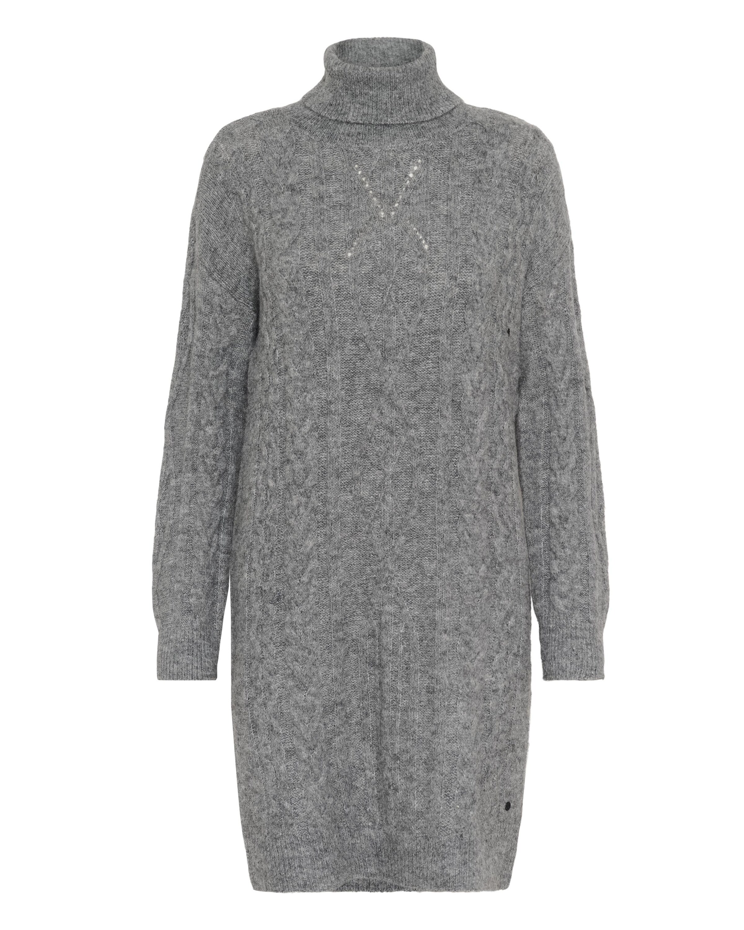 Cream Strikkjole 'CRSkie' i grå: forside