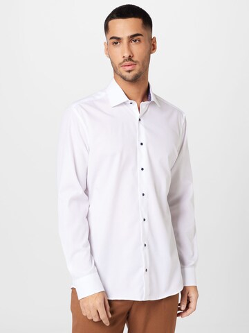 ETERNA Slim Fit Hemd in Weiß: Vorderseite