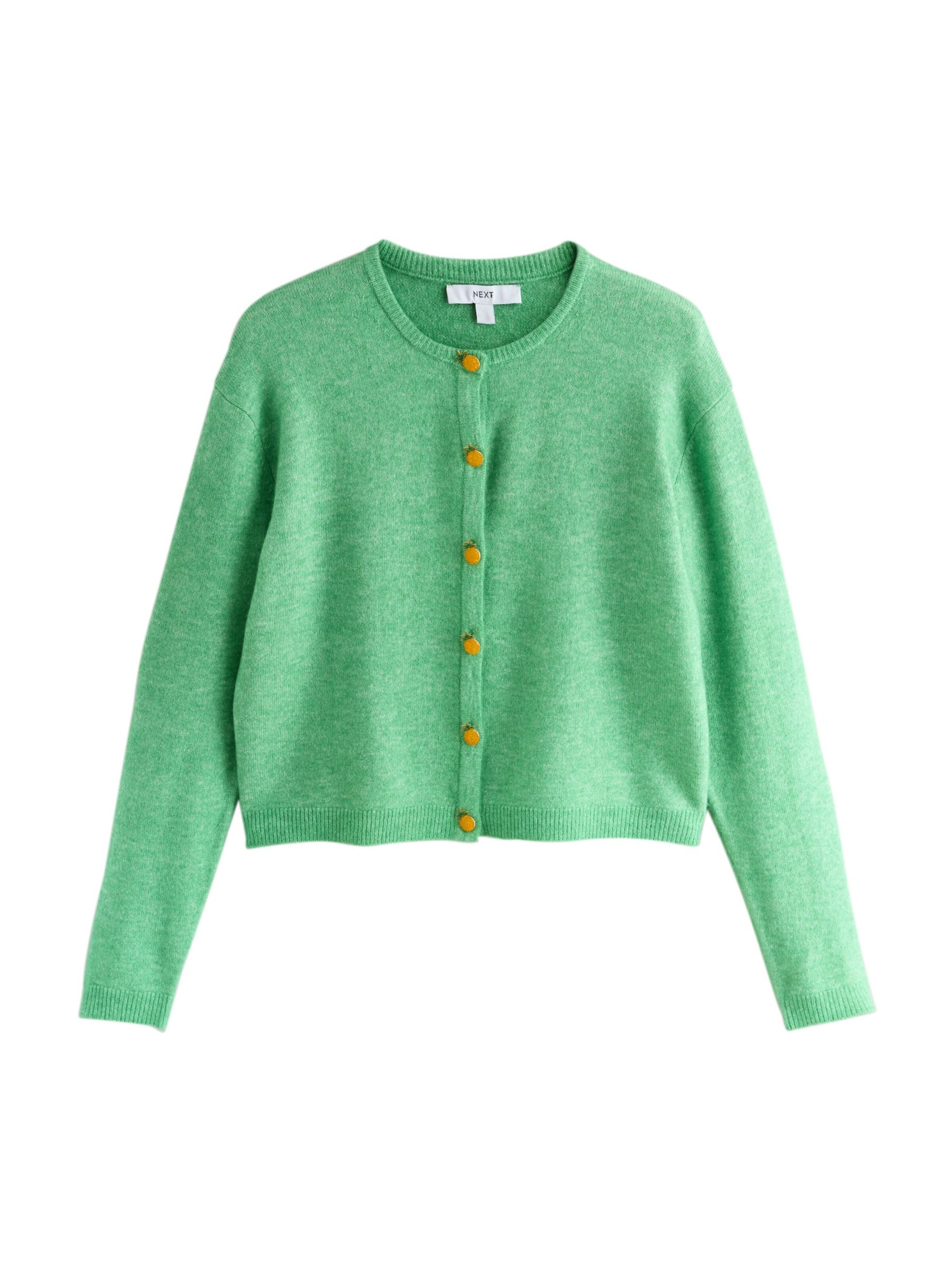 Next Strickjacke in Grün: Vorderseite