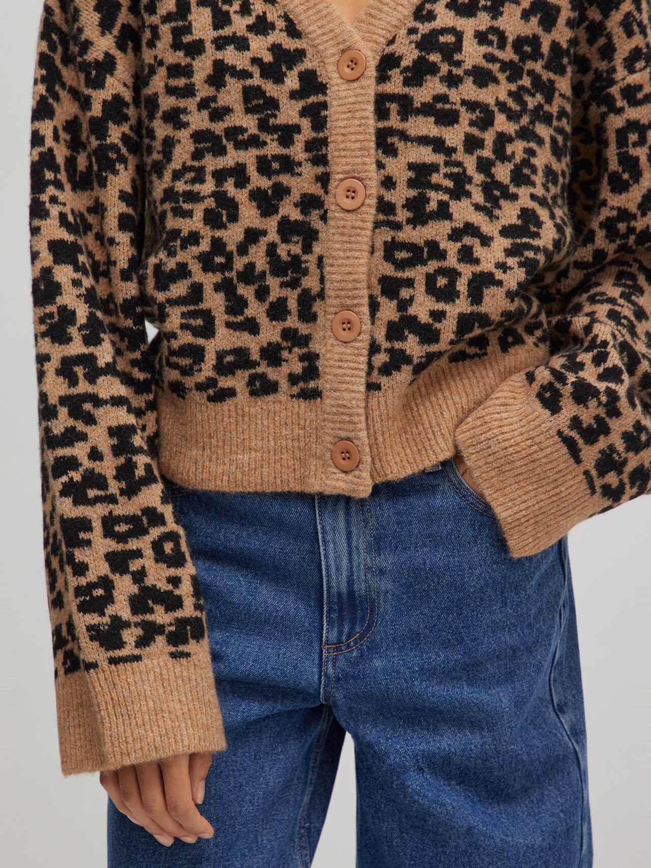 EDITED Produkte Strickjacke 'Leanne' braun
