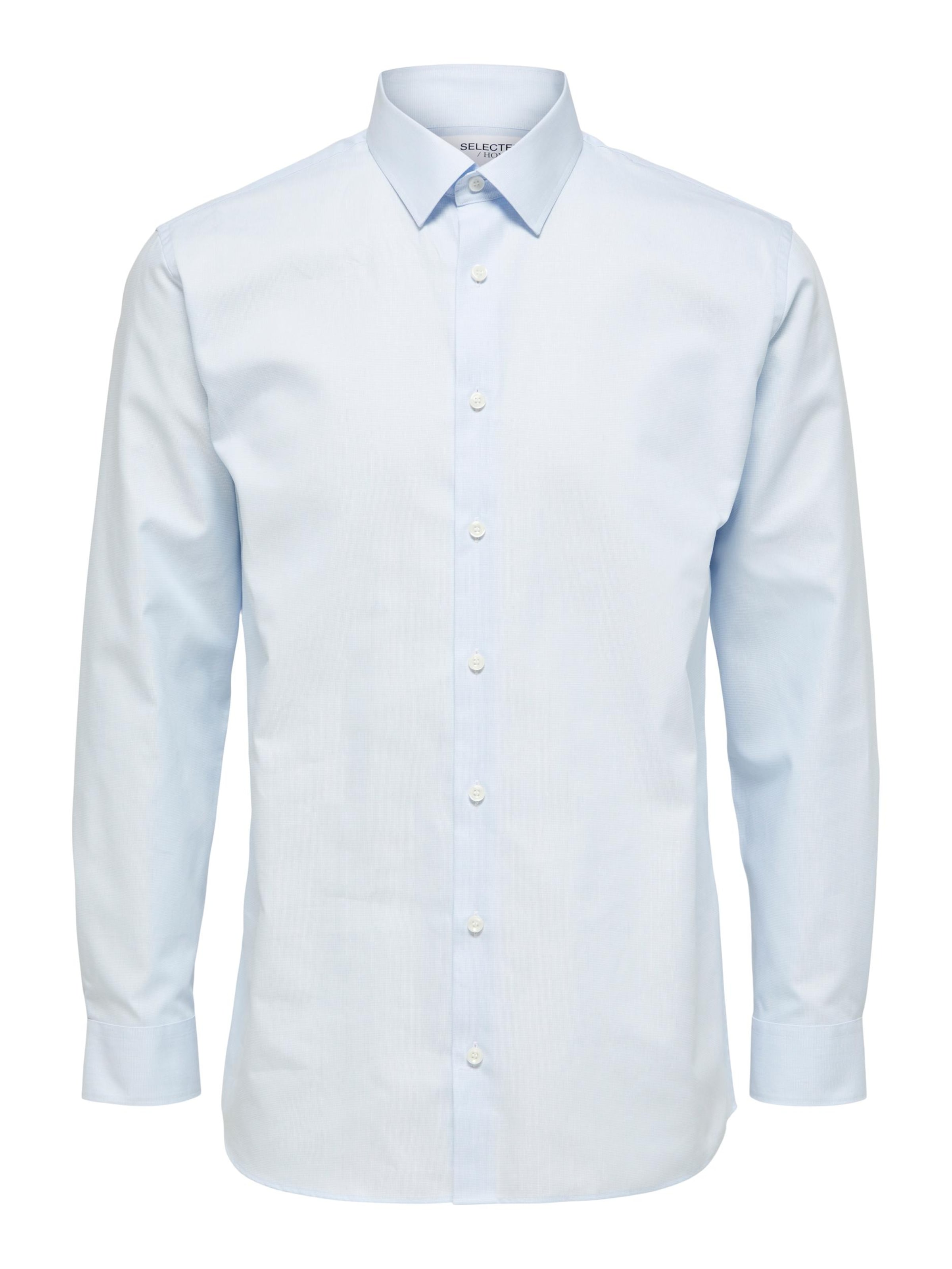 SELECTED Regular fit Button Up Shirt 'Ethan' in Blue: front