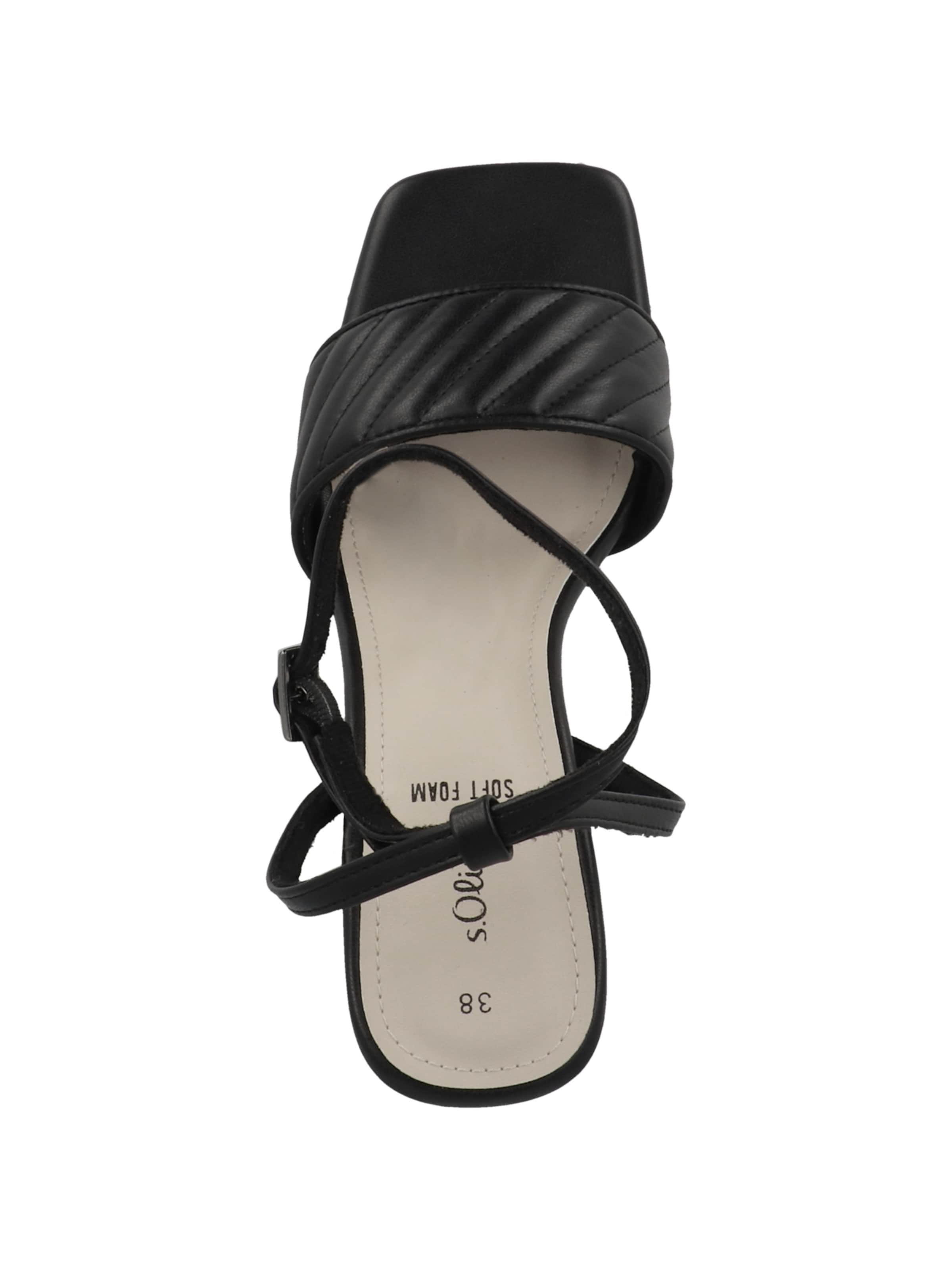 s.Oliver Sandaal in Zwart