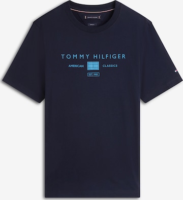 mėlyna TOMMY HILFIGER Marškinėliai 'BRAND LOVE': priekis