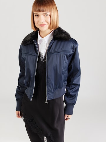 PATRIZIA PEPE Between-Season Jacket 'GIUBBOTTO' in Blue: front