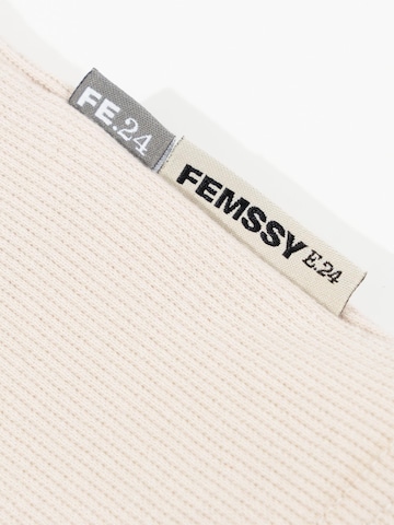FEMSSY Top 'MIDLINE TOP BEIGE' in Beige