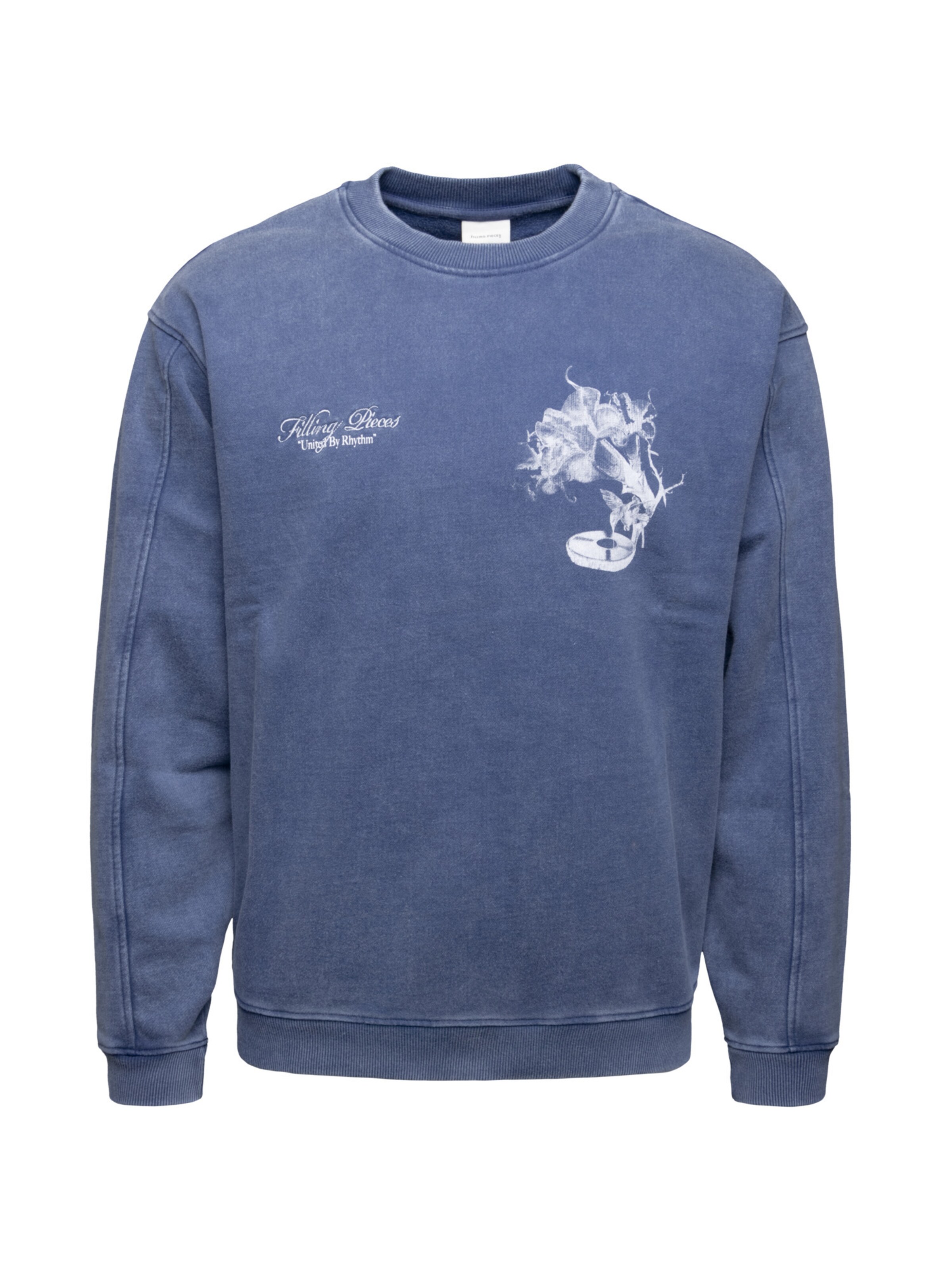 Filling Pieces Sweatshirt 'Gramophone Vintage' in Blue: front