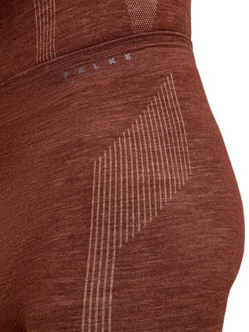 FALKE Regular Workout Pants in Brown