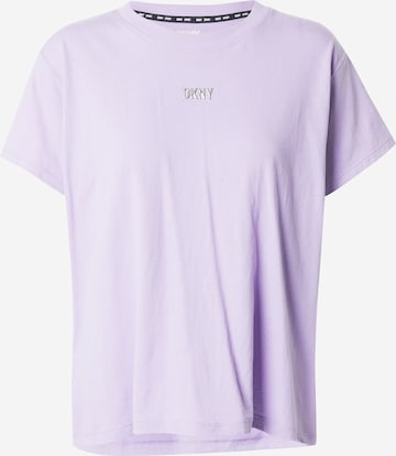 Tricou de la DKNY Performance pe mov: față