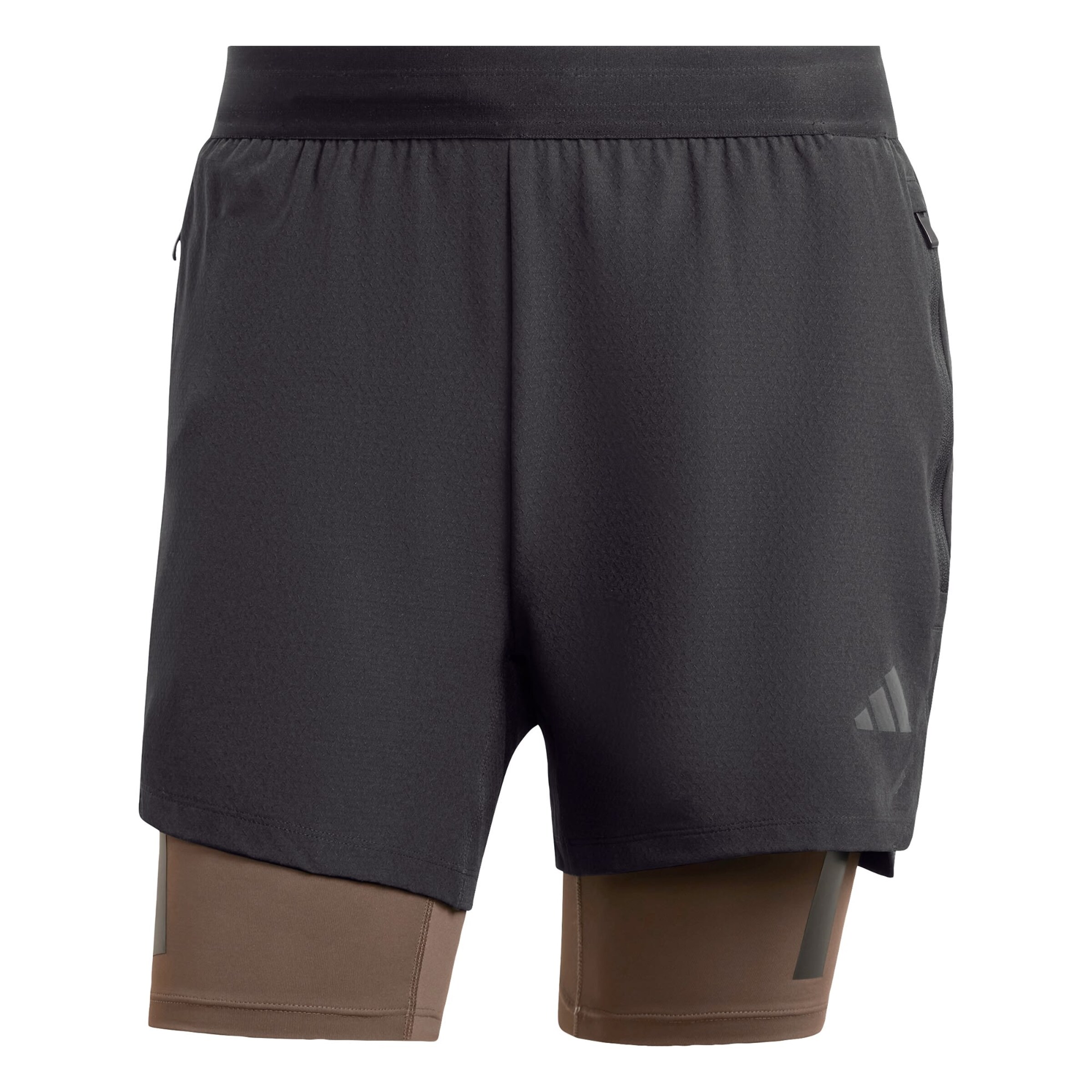 ADIDAS PERFORMANCE Skinny Sportshorts 'Power' in Schwarz: Vorderseite