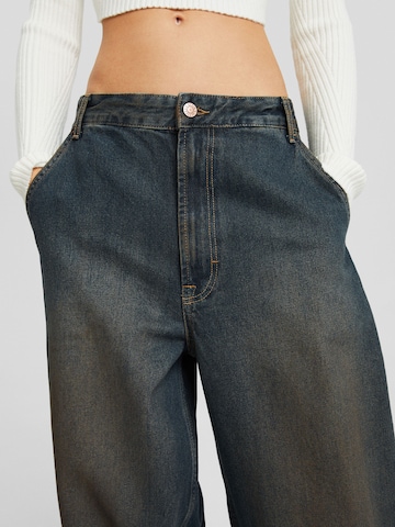 Bershka Wide Leg Jeans i grøn