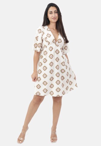 Elara Dress in Beige
