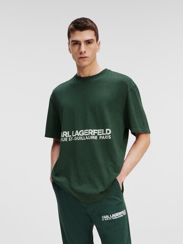 Karl Lagerfeld - Camiseta en verde: frente