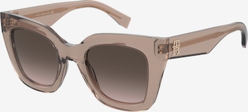 Lunettes de soleil TOMMY HILFIGER en beige : devant
