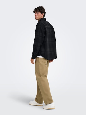 Regular fit Camicia 'ONSALP' di Only & Sons in nero