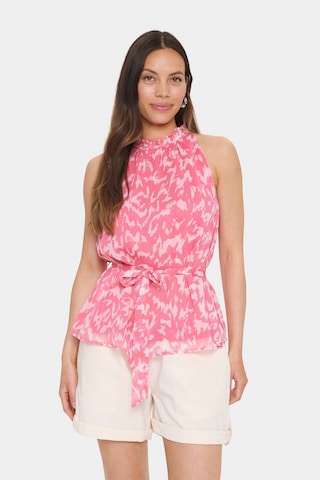 SAINT TROPEZ - Top 'Elfa' en rosa: frente