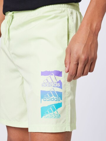 ADIDAS SPORTSWEAR Normální Sportovní kalhoty 'Essentials BrandLove Chelsea' – zelená
