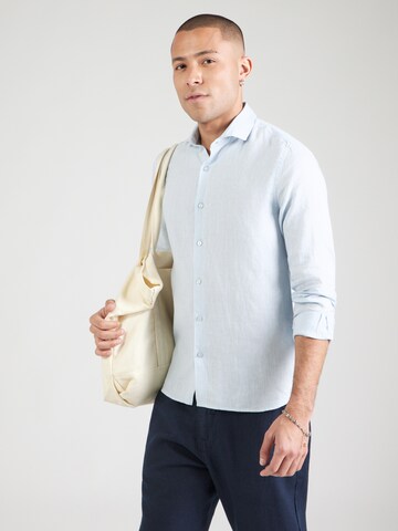 Dstrezzed Regular Fit Paita 'Jagger' värissä sininen: etupuoli