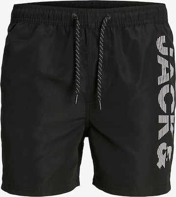 Jack & Jones Plus Swimming shorts 'Fiji' in Black: front