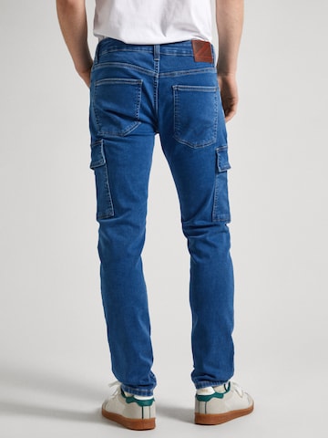 Pepe Jeans Tapered Cargo Jeans in Blue
