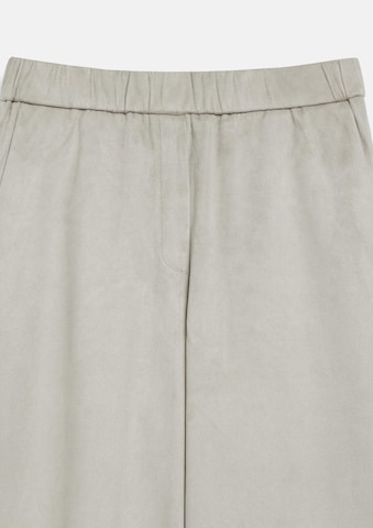 s.Oliver Wide leg Broek in Beige: voorkant