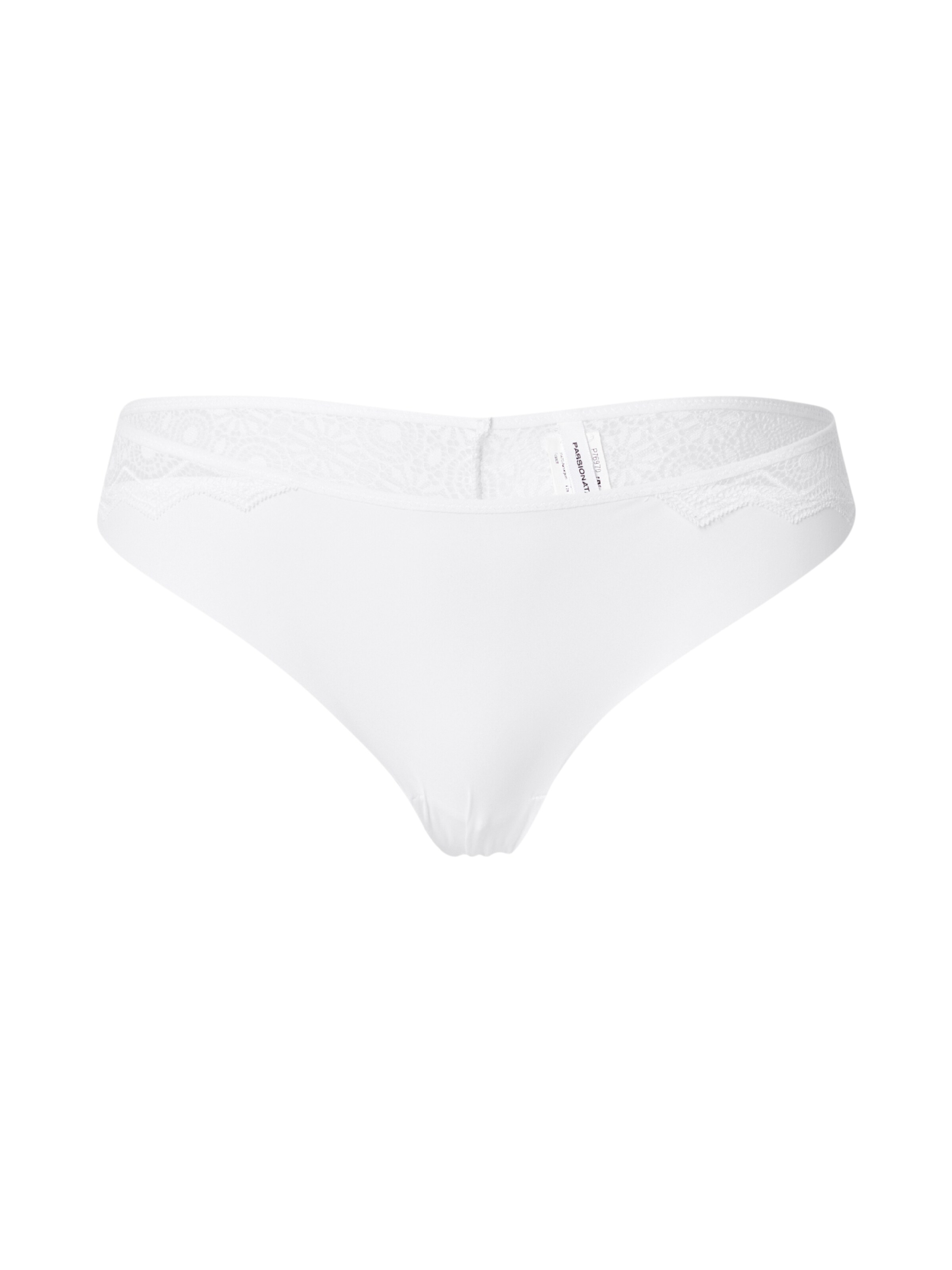 PASSIONATA - Tanga 'GEORGIA' en blanco: frente