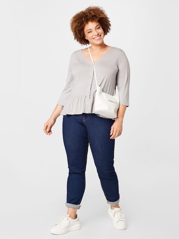 ABOUT YOU Curvy Shirt 'Ivana' in Grey